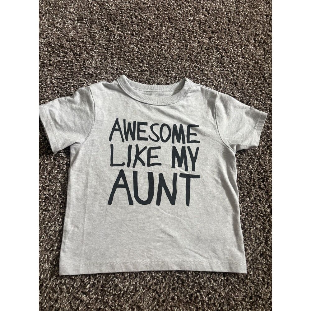 The Children’s Place “Awesome Like My Aunt” Graphic T-Shirt 18–24M